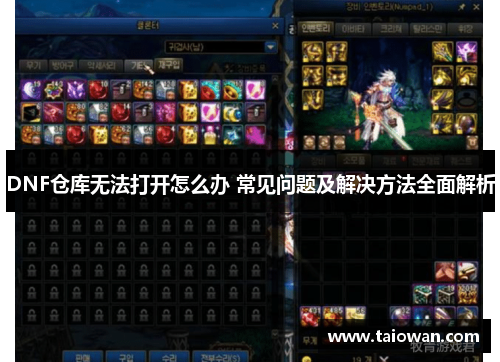 DNF仓库无法打开怎么办 常见问题及解决方法全面解析