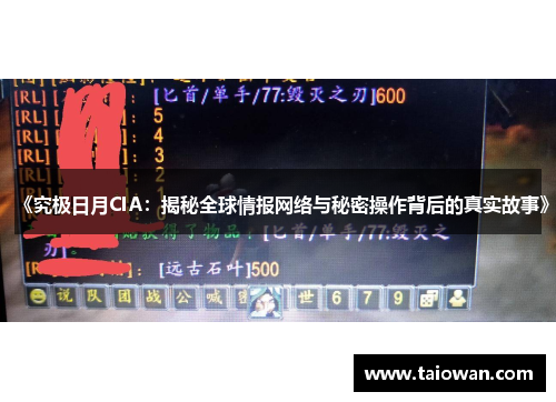 《究极日月CIA：揭秘全球情报网络与秘密操作背后的真实故事》