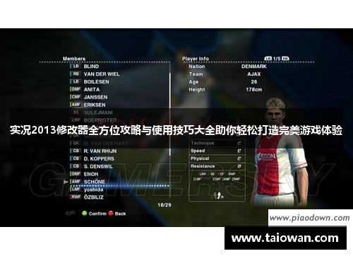 实况2013修改器全方位攻略与使用技巧大全助你轻松打造完美游戏体验
